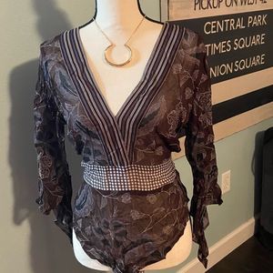 Y2K Ted Baker Sheer Top